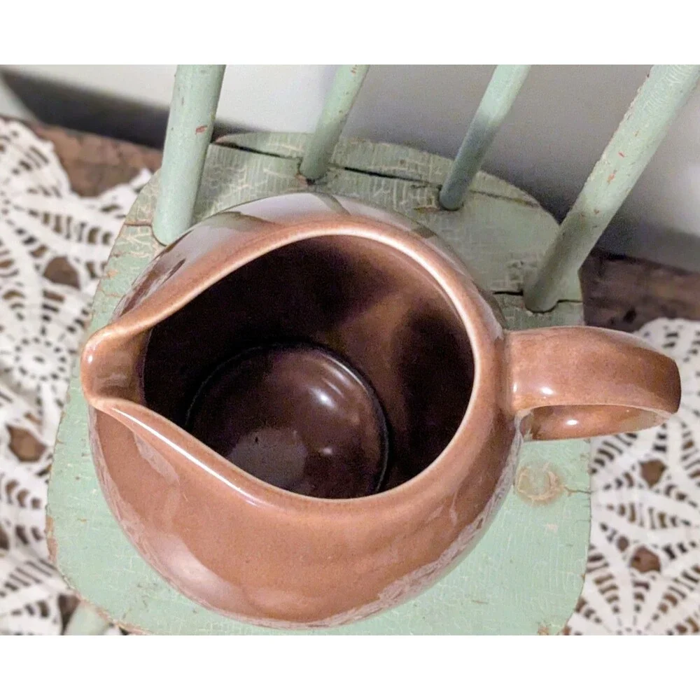 Vintage Russel Wright Iroquois Casual China Nutmeg Brown Pitcher